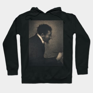 Aman-Jean (Portrait of Edmond Francois Aman-Jean) by Georges-Pierre Seurat Hoodie